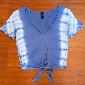 Windsor Blue Tie Dye Crop Top size S